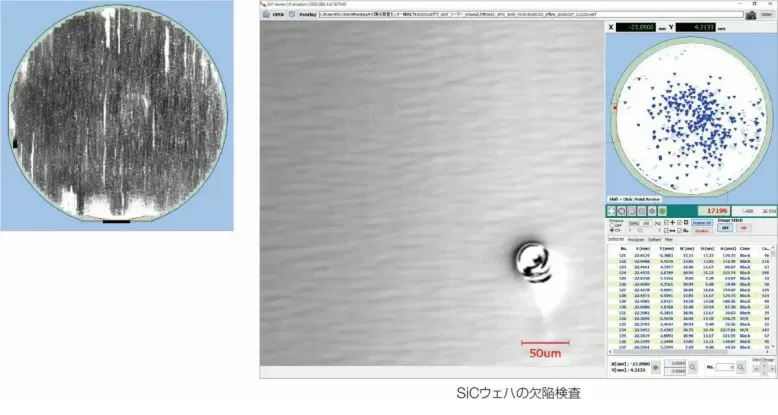SiCウェハの欠陥検査